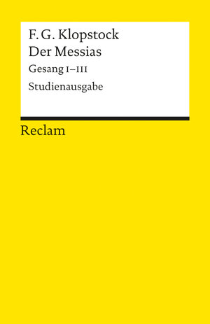 Der Messias: Gesang I - III.