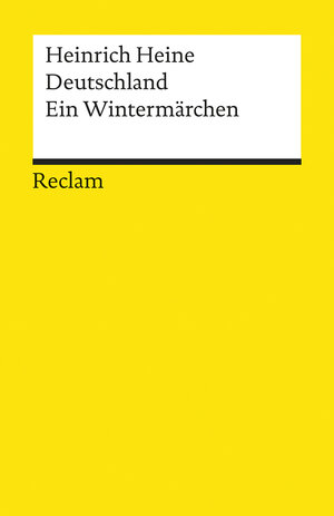 Buchcover Deutschland. Ein Wintermärchen | Heinrich Heine | EAN 9783150022535 | ISBN 3-15-002253-3 | ISBN 978-3-15-002253-5