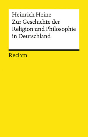 Buchcover Zur Geschichte der Religion und Philosphie in Deutschland | Heinrich Heine | EAN 9783150022542 | ISBN 3-15-002254-1 | ISBN 978-3-15-002254-2