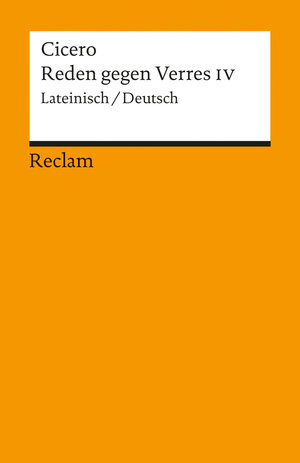 Buchcover Reden gegen Verres IV | Cicero | EAN 9783150040164 | ISBN 3-15-004016-7 | ISBN 978-3-15-004016-4