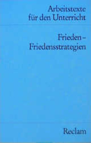 Buchcover Frieden - Friedensstrategien  | EAN 9783150095232 | ISBN 3-15-009523-9 | ISBN 978-3-15-009523-2