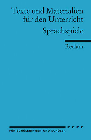 Buchcover Sprachspiele  | EAN 9783150095331 | ISBN 3-15-009533-6 | ISBN 978-3-15-009533-1