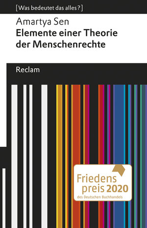 Buchcover Elemente einer Theorie der Menschenrechte | Amartya Sen | EAN 9783150113219 | ISBN 3-15-011321-0 | ISBN 978-3-15-011321-9