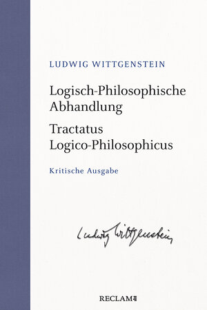 Buchcover Logisch-Philosophische Abhandlung. Tractatus Logico-Philosophicus | Ludwig Wittgenstein | EAN 9783150113868 | ISBN 3-15-011386-5 | ISBN 978-3-15-011386-8