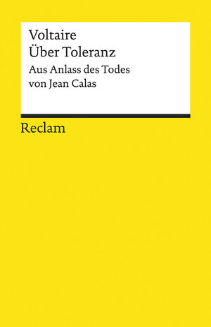 Buchcover Über Toleranz | Voltaire | EAN 9783150140185 | ISBN 3-15-014018-8 | ISBN 978-3-15-014018-5