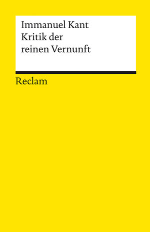 Buchcover Kritik der reinen Vernunft | Immanuel Kant | EAN 9783150141274 | ISBN 3-15-014127-3 | ISBN 978-3-15-014127-4