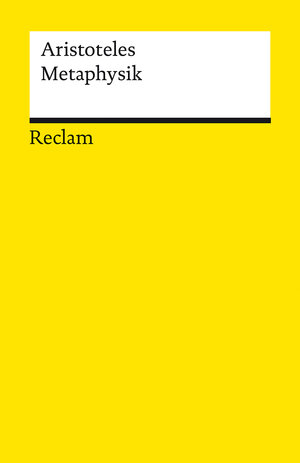 Buchcover Metaphysik | Aristoteles | EAN 9783150142899 | ISBN 3-15-014289-X | ISBN 978-3-15-014289-9