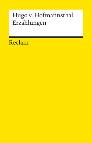 Buchcover Erzählungen | Hugo von Hofmannsthal | EAN 9783150180358 | ISBN 3-15-018035-X | ISBN 978-3-15-018035-8