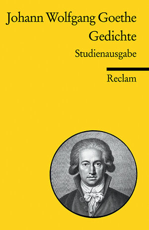 Buchcover Gedichte | Johann W von Goethe | EAN 9783150185193 | ISBN 3-15-018519-X | ISBN 978-3-15-018519-3