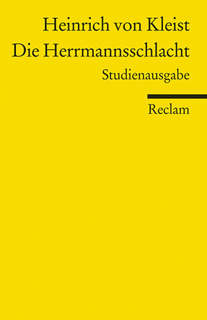 Buchcover Die Herrmannsschlacht | Heinrich von Kleist | EAN 9783150188347 | ISBN 3-15-018834-2 | ISBN 978-3-15-018834-7