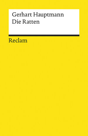 Buchcover Die Ratten | Gerhart Hauptmann | EAN 9783150188736 | ISBN 3-15-018873-3 | ISBN 978-3-15-018873-6
