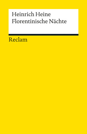 Buchcover Florentinische Nächte | Heinrich Heine | EAN 9783150189740 | ISBN 3-15-018974-8 | ISBN 978-3-15-018974-0