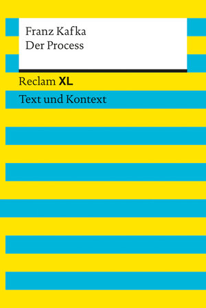 Buchcover Der Process. Textausgabe mit Kommentar und Materialien | Franz Kafka | EAN 9783150191262 | ISBN 3-15-019126-2 | ISBN 978-3-15-019126-2