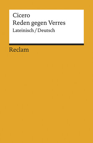Buchcover Reden gegen Verres. Gesamtausgabe | Cicero | EAN 9783150196489 | ISBN 3-15-019648-5 | ISBN 978-3-15-019648-9