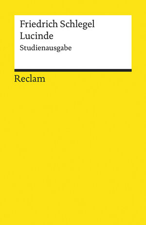 Buchcover Lucinde | Friedrich Schlegel | EAN 9783150196595 | ISBN 3-15-019659-0 | ISBN 978-3-15-019659-5