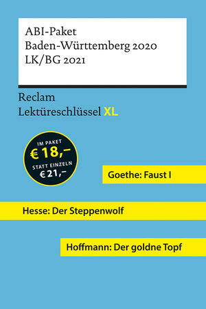 Buchcover Lektüreschlüssel XL. ABI-Paket Baden-Württemberg 2020. LK/BG 2021 | Mario Leis | EAN 9783150300589 | ISBN 3-15-030058-4 | ISBN 978-3-15-030058-9