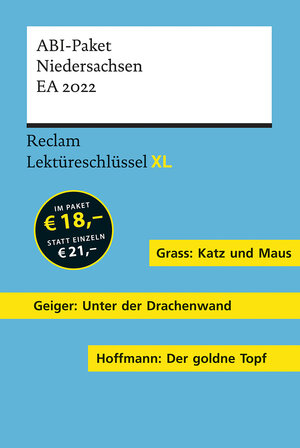 Buchcover Lektüreschlüssel XL. ABI-Paket Niedersachsen EA 2022 | Wolfgang Spreckelsen | EAN 9783150300749 | ISBN 3-15-030074-6 | ISBN 978-3-15-030074-9