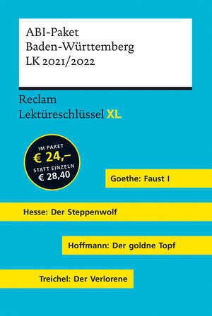 Buchcover Lektüreschlüssel XL. ABI-Paket Baden-Württemberg LK 2021/2022 | Mario Leis | EAN 9783150300770 | ISBN 3-15-030077-0 | ISBN 978-3-15-030077-0
