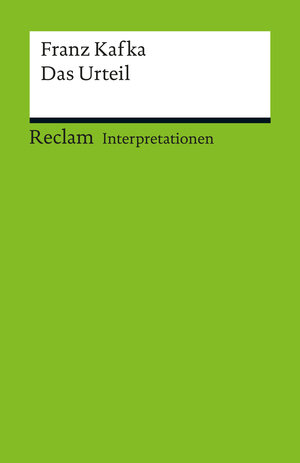 Buchcover Interpretation. Franz Kafka: Das Urteil | Richard T. Gray | EAN 9783159500461 | ISBN 3-15-950046-2 | ISBN 978-3-15-950046-1