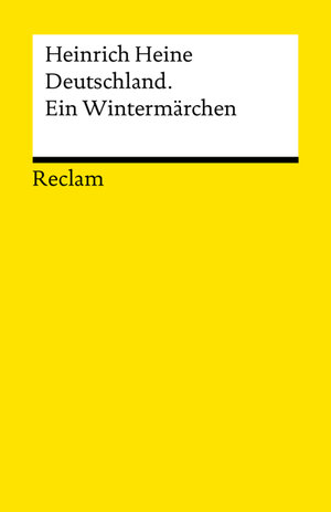 Buchcover Deutschland. Ein Wintermärchen | Heinrich Heine | EAN 9783159600192 | ISBN 3-15-960019-X | ISBN 978-3-15-960019-2