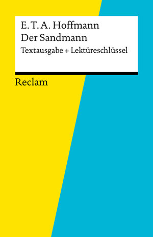 Buchcover Textausgabe + Lektüreschlüssel. E. T. A. Hoffmann: Der Sandmann | Peter Bekes | EAN 9783159601533 | ISBN 3-15-960153-6 | ISBN 978-3-15-960153-3