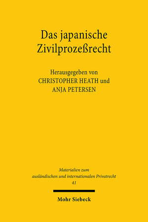 Buchcover Das japanische Zivilprozeßrecht  | EAN 9783161477607 | ISBN 3-16-147760-X | ISBN 978-3-16-147760-7