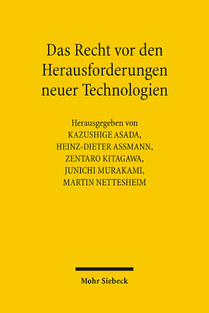 Buchcover Das Recht vor den Herausforderungen neuer Technologien  | EAN 9783161488634 | ISBN 3-16-148863-6 | ISBN 978-3-16-148863-4