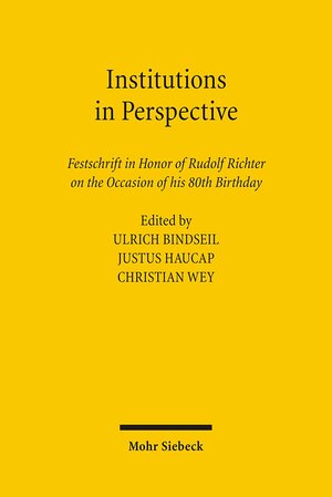 Buchcover Institutions in Perspective  | EAN 9783161490613 | ISBN 3-16-149061-4 | ISBN 978-3-16-149061-3