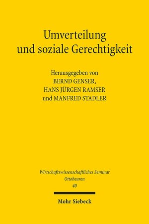 Buchcover Umverteilung und soziale Gerechtigkeit  | EAN 9783161509957 | ISBN 3-16-150995-1 | ISBN 978-3-16-150995-7