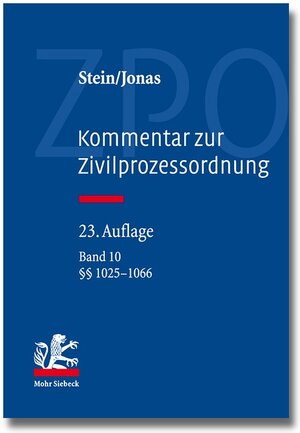 Buchcover Kommentar zur Zivilprozessordnung | Friedrich Stein | EAN 9783161525940 | ISBN 3-16-152594-9 | ISBN 978-3-16-152594-0