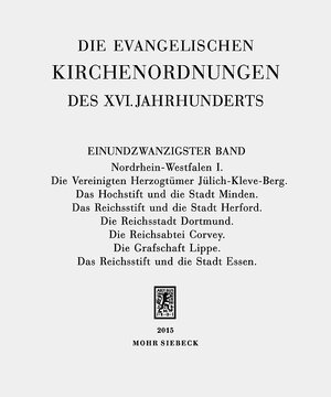 Buchcover Die evangelischen Kirchenordnungen des XVI. Jahrhunderts | Emil Sehling | EAN 9783161542459 | ISBN 3-16-154245-2 | ISBN 978-3-16-154245-9
