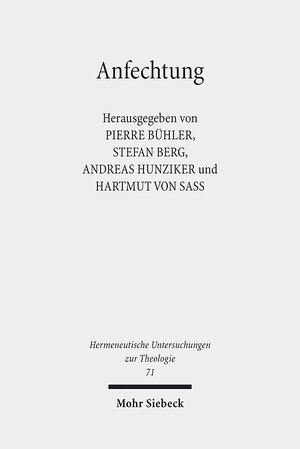 Buchcover Anfechtung  | EAN 9783161547188 | ISBN 3-16-154718-7 | ISBN 978-3-16-154718-8