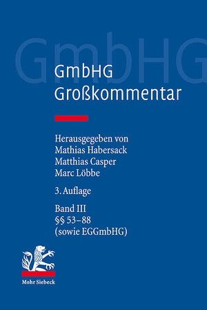 Buchcover GmbHG - Gesetz betreffend die Gesellschaften mit beschränkter Haftung  | EAN 9783161554285 | ISBN 3-16-155428-0 | ISBN 978-3-16-155428-5