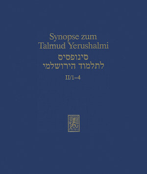 Buchcover Synopse zum Talmud Yerushalmi  | EAN 9783161564949 | ISBN 3-16-156494-4 | ISBN 978-3-16-156494-9