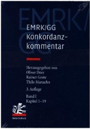 Buchcover EMRK/GG  | EAN 9783161570032 | ISBN 3-16-157003-0 | ISBN 978-3-16-157003-2