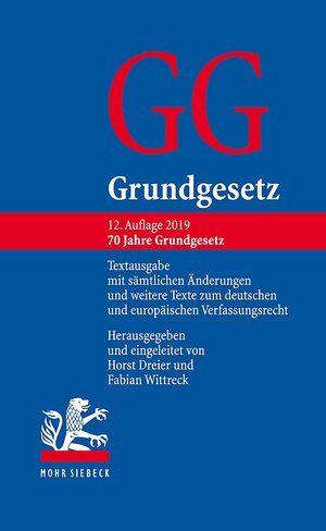 Buchcover Grundgesetz  | EAN 9783161581823 | ISBN 3-16-158182-2 | ISBN 978-3-16-158182-3