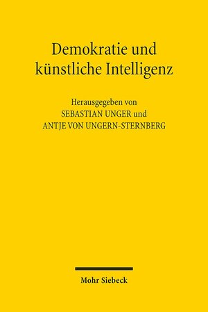 Buchcover Demokratie und künstliche Intelligenz  | EAN 9783161581892 | ISBN 3-16-158189-X | ISBN 978-3-16-158189-2