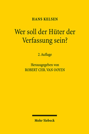 Buchcover Wer soll der Hüter der Verfassung sein? | Hans Kelsen | EAN 9783161589799 | ISBN 3-16-158979-3 | ISBN 978-3-16-158979-9