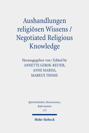 Buchcover Aushandlungen religiösen Wissens - Negotiated Religious Knowledge  | EAN 9783161591952 | ISBN 3-16-159195-X | ISBN 978-3-16-159195-2