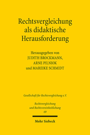 Buchcover Rechtsvergleichung als didaktische Herausforderung  | EAN 9783161592539 | ISBN 3-16-159253-0 | ISBN 978-3-16-159253-9