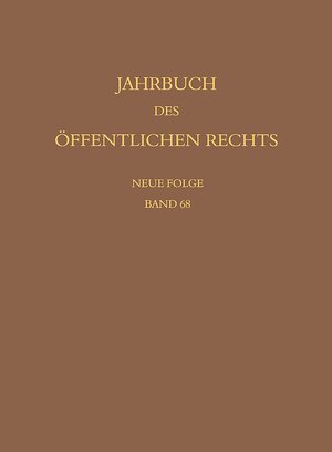 Buchcover Jahrbuch des öffentlichen Rechts der Gegenwart. Neue Folge  | EAN 9783161593918 | ISBN 3-16-159391-X | ISBN 978-3-16-159391-8