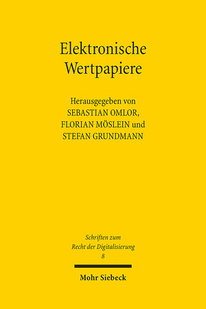 Buchcover Elektronische Wertpapiere  | EAN 9783161607431 | ISBN 3-16-160743-0 | ISBN 978-3-16-160743-1