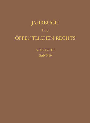 Buchcover Jahrbuch des öffentlichen Rechts der Gegenwart. Neue Folge  | EAN 9783161607660 | ISBN 3-16-160766-X | ISBN 978-3-16-160766-0