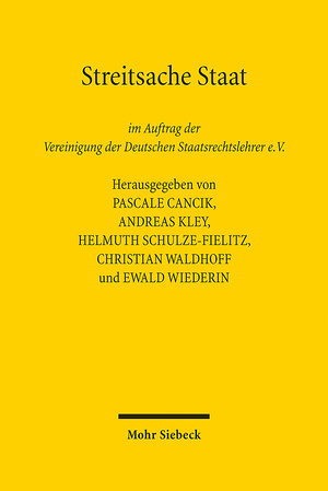 Buchcover Streitsache Staat  | EAN 9783161609886 | ISBN 3-16-160988-3 | ISBN 978-3-16-160988-6