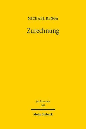 Buchcover Zurechnung | Michael Denga | EAN 9783161616143 | ISBN 3-16-161614-6 | ISBN 978-3-16-161614-3