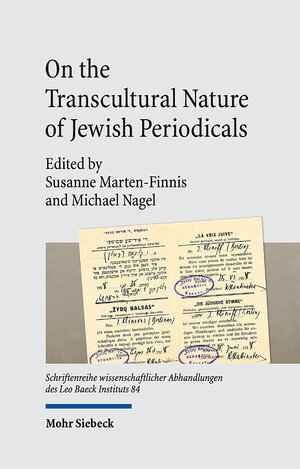 Buchcover On the Transcultural Nature of Jewish Periodicals  | EAN 9783161620447 | ISBN 3-16-162044-5 | ISBN 978-3-16-162044-7