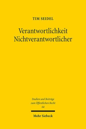 Buchcover Verantwortlichkeit Nichtverantwortlicher | Tim Seidel | EAN 9783161626494 | ISBN 3-16-162649-4 | ISBN 978-3-16-162649-4