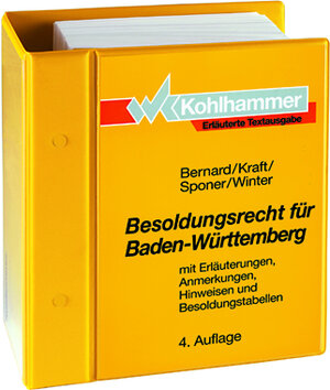 Buchcover Besoldungsrecht für Baden-Württemberg | Hans Bernard | EAN 9783170179196 | ISBN 3-17-017919-5 | ISBN 978-3-17-017919-6