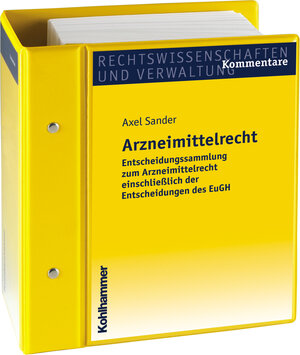 Buchcover Entscheidungssammlung zum Arzneimittelrecht einschließlich EuGH  | EAN 9783170184831 | ISBN 3-17-018483-0 | ISBN 978-3-17-018483-1