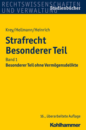 Buchcover Strafrecht Besonderer Teil | Volker Krey | EAN 9783170298859 | ISBN 3-17-029885-2 | ISBN 978-3-17-029885-9